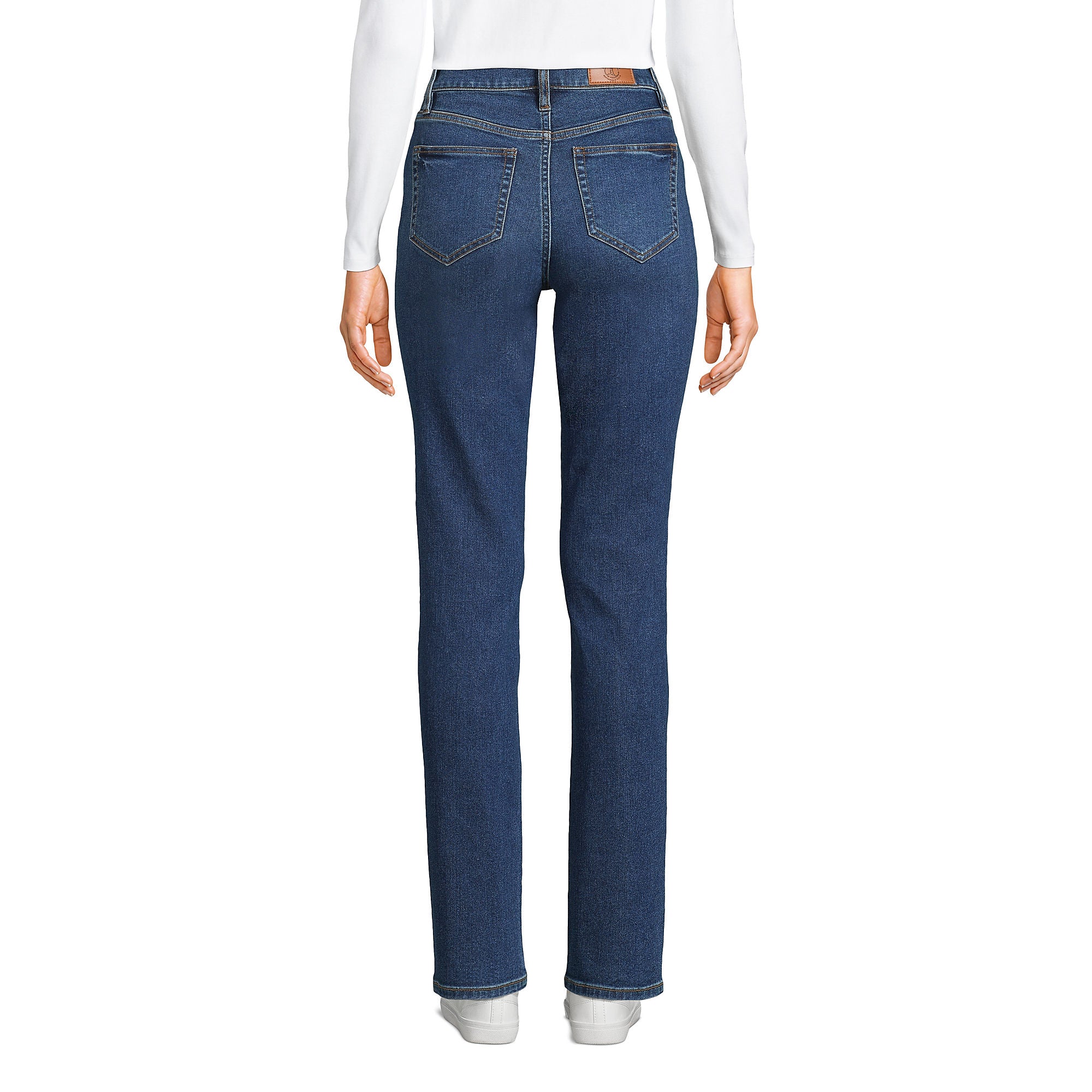 Women's Recover High Rise Straight Leg Blue Jeans