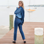 Women's Recover High Rise Straight Leg Blue Jeans