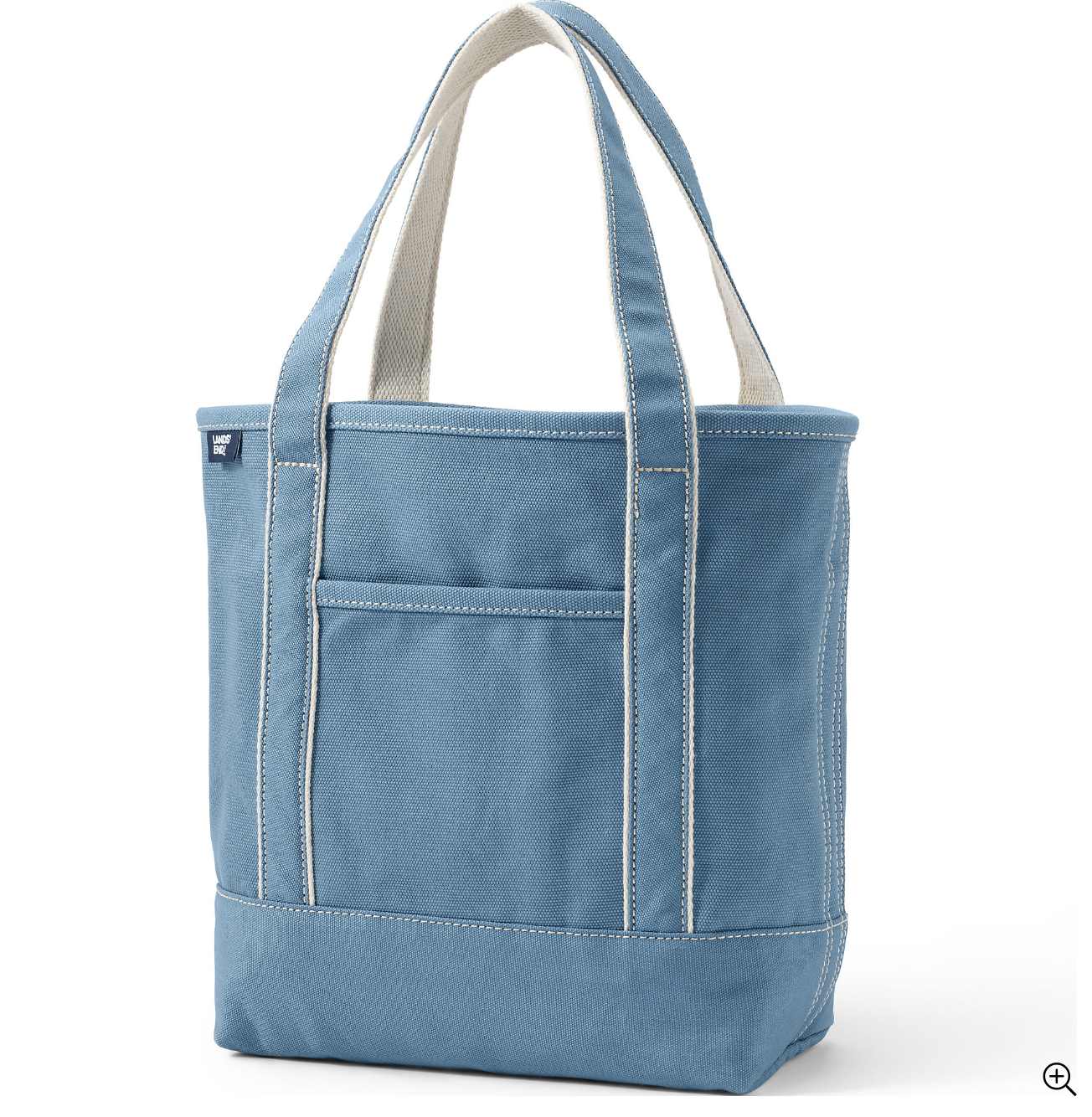 Medium Solid Color 5 Pocket Open Top Canvas Tote Bag