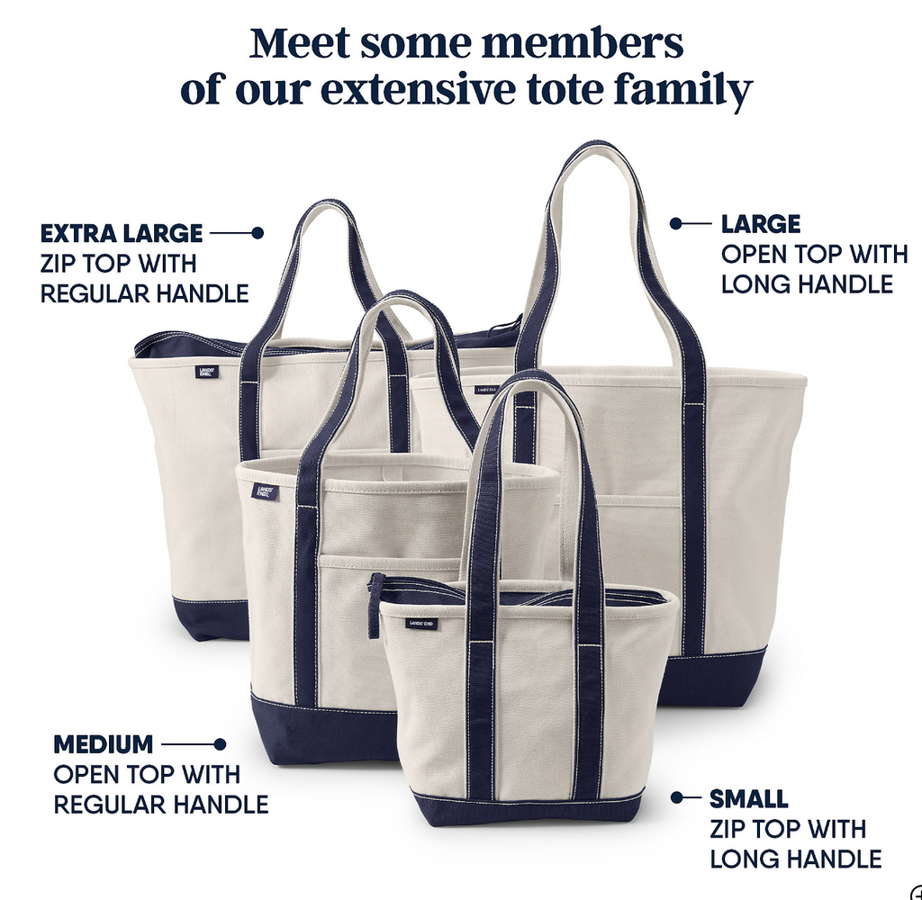 Medium Solid Color 5 Pocket Open Top Canvas Tote Bag