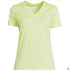 Women's Relaxed Supima Cotton Short Sleeve V-Neck T-Shirt