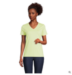 Women's Relaxed Supima Cotton Short Sleeve V-Neck T-Shirt