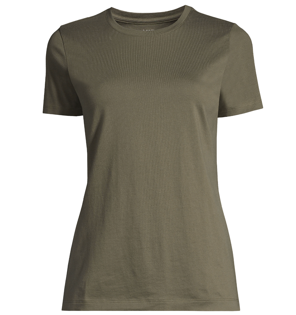 Women's Relaxed Supima Cotton Short Sleeve Crewneck T-Shirt