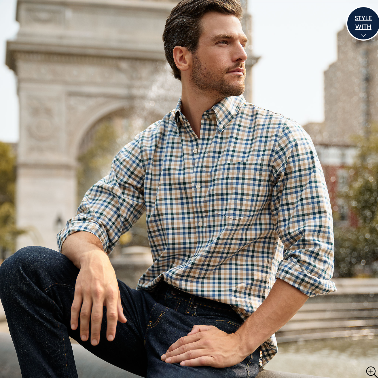 Men's Traditional Fit No Iron Twill Shirt