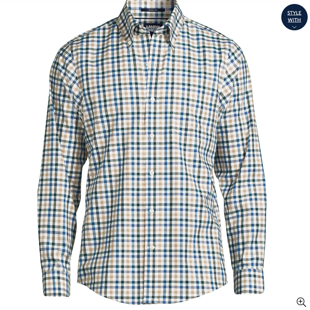 Men's Traditional Fit No Iron Twill Shirt