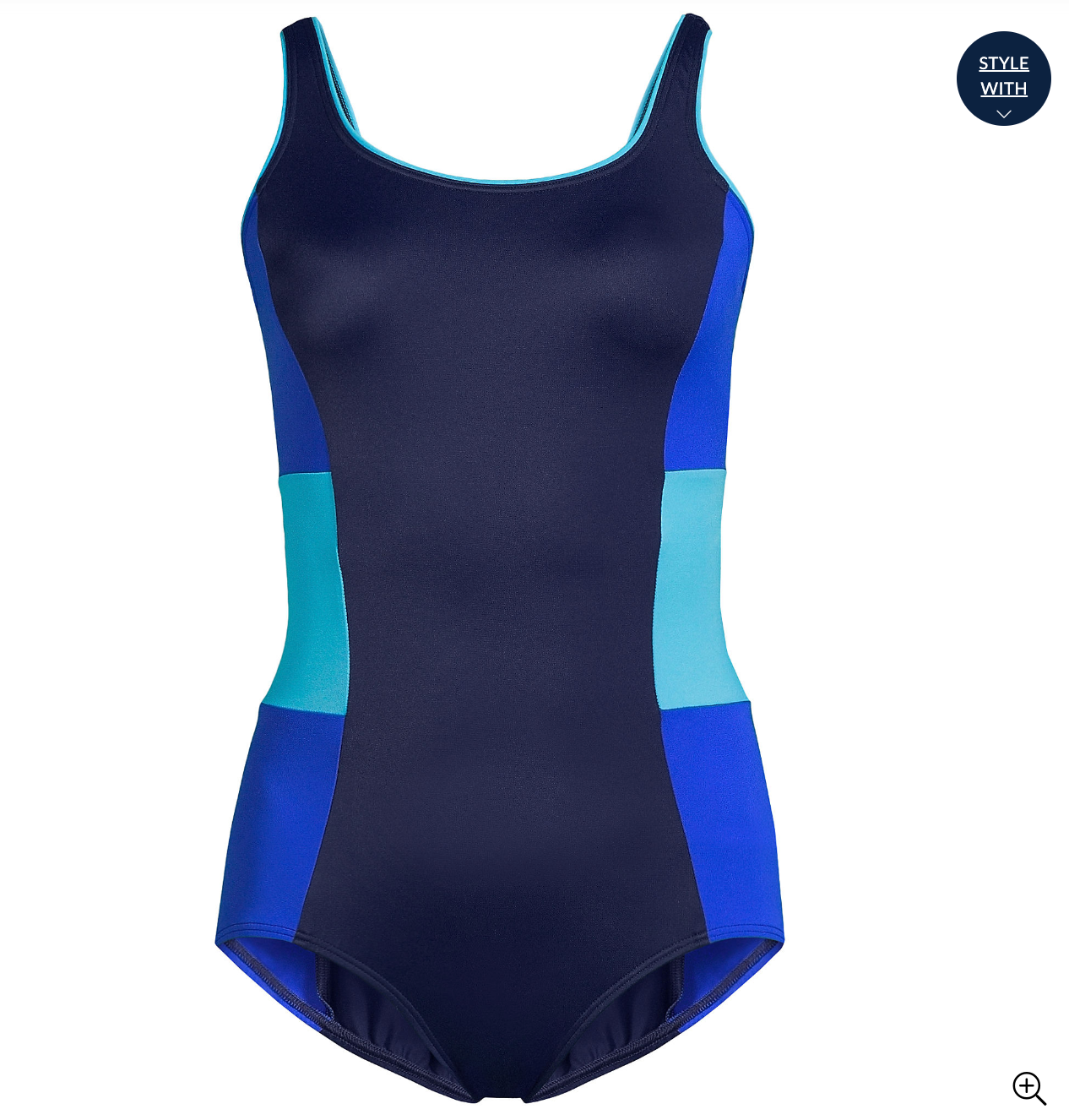 Women's Chlorine Resistant Scoop Neck Soft Cup Tugless Sporty One Piece Swimsuit