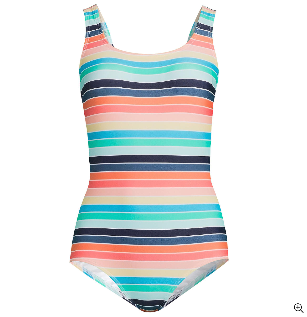 Women's Chlorine Resistant Scoop Neck Soft Cup Tugless Sporty One Piece Swimsuit Print