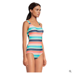 Women's Chlorine Resistant Scoop Neck Soft Cup Tugless Sporty One Piece Swimsuit Print