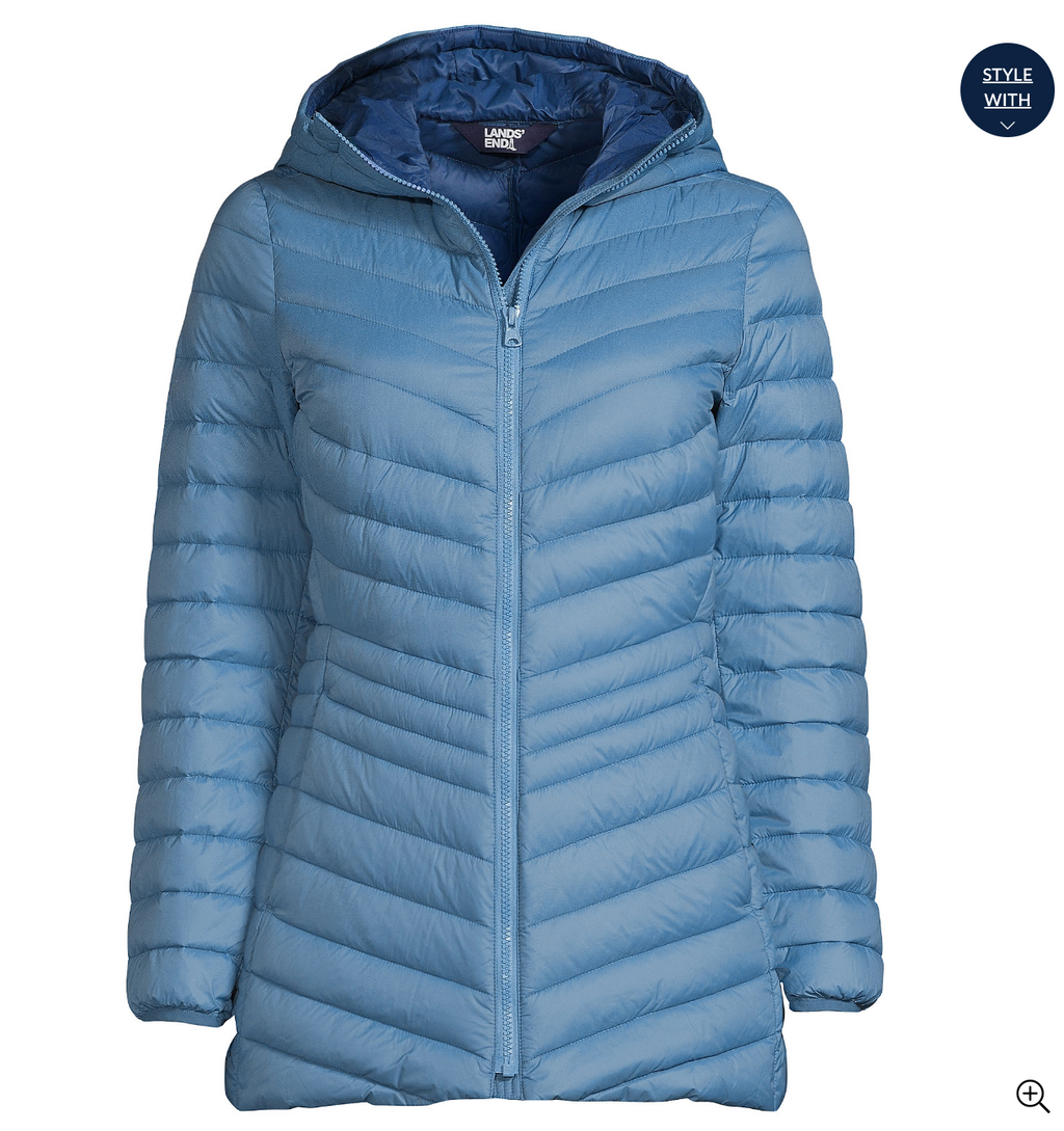 Women's Wanderweight Ultralight Packable Hooded Long Down Jacket