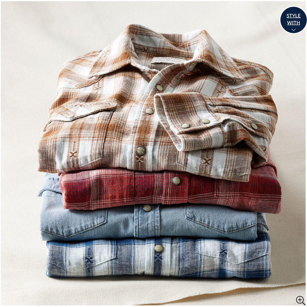 Blake Shelton x Lands' End Men's Traditional Fit Western Shirt