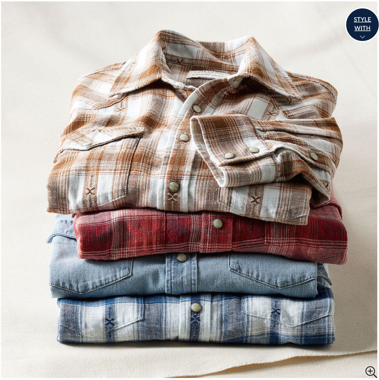 Blake Shelton x Lands' End Men's Traditional Fit Western Shirt