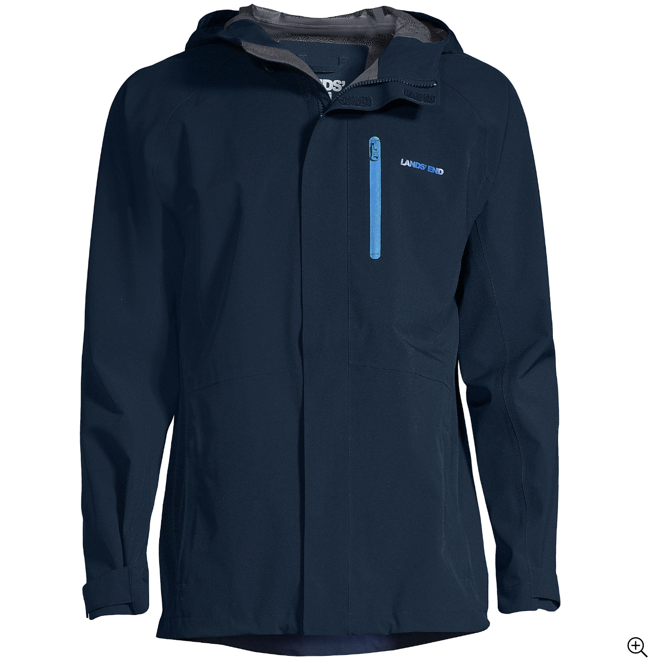 Men's Waterproof Hooded Packable Rain Jacket