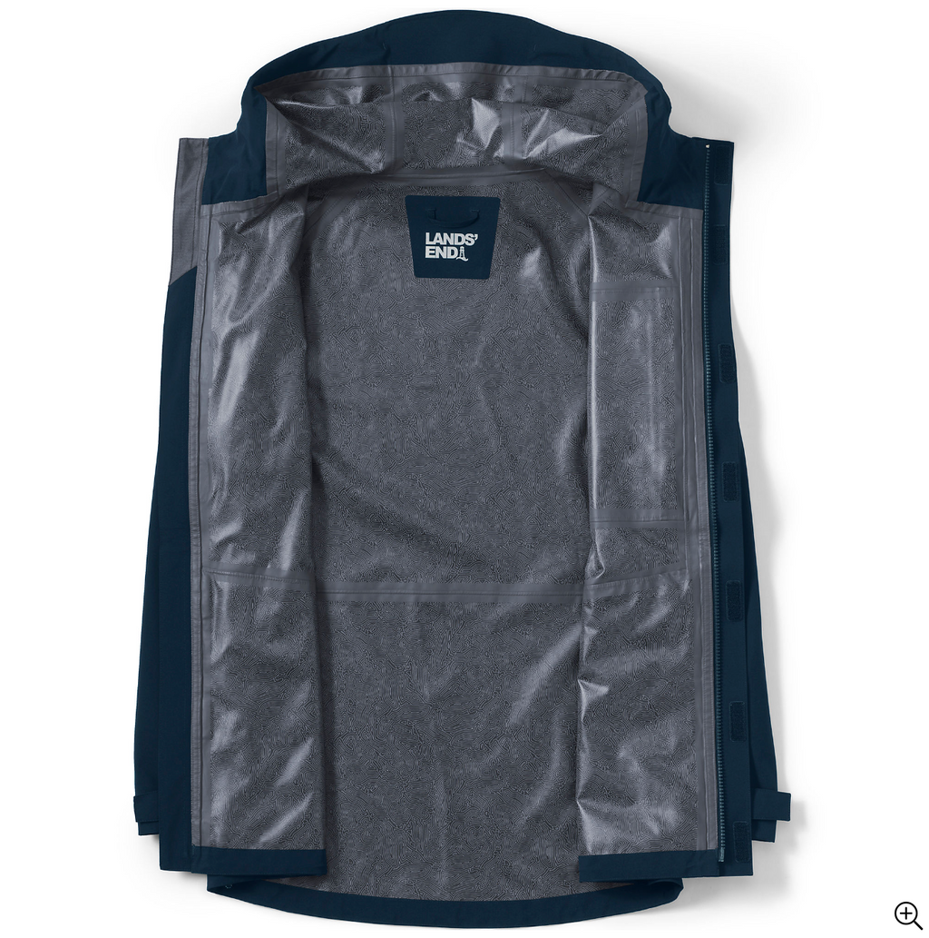 Men's Waterproof Hooded Packable Rain Jacket