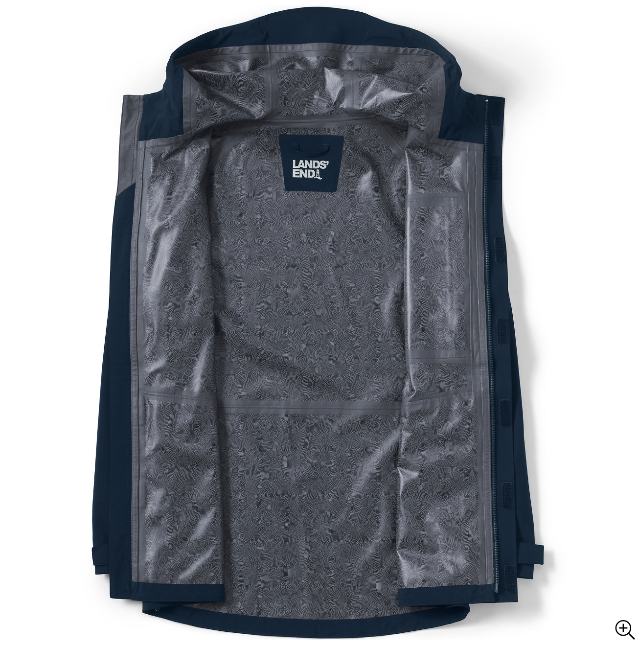 Men's Waterproof Hooded Packable Rain Jacket