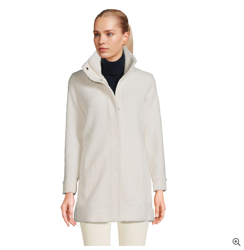 Women's Boucle Fleece Coat