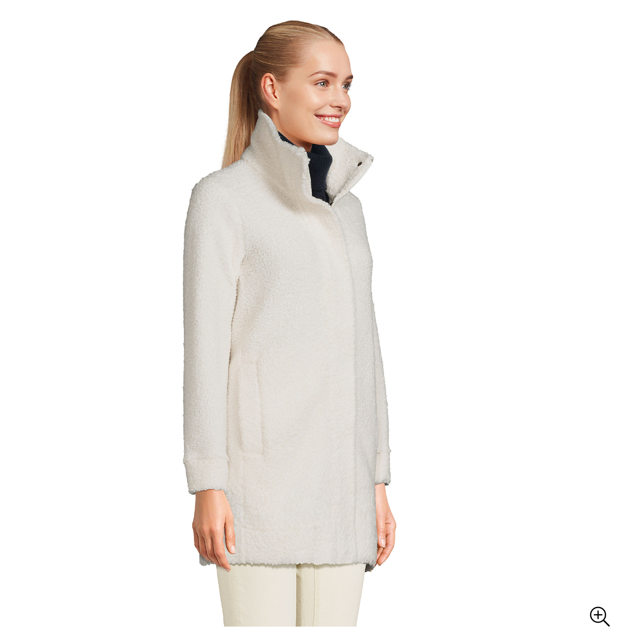 Women's Boucle Fleece Coat