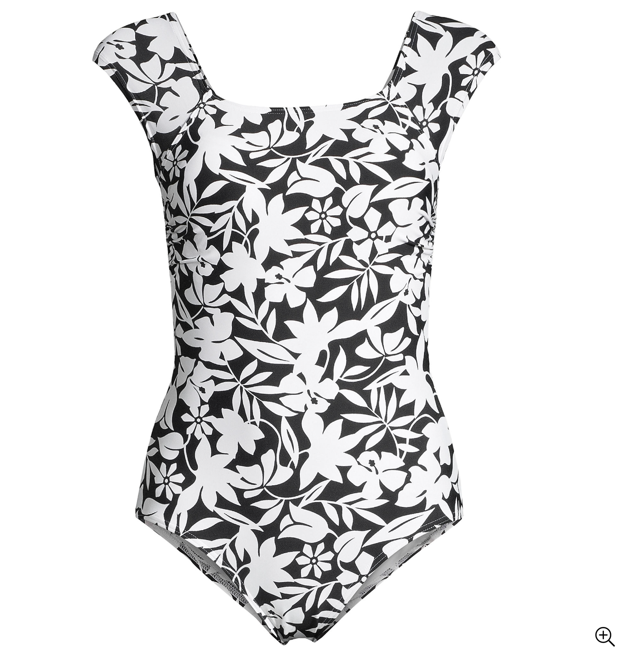 Women's Chlorine Resistant Tummy Control Cap Sleeve X-Back One Piece Swimsuit