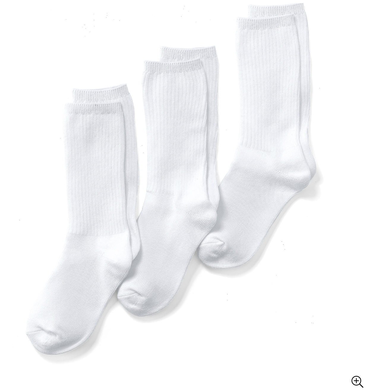 School Uniform Kids Basic Cotton Crew Socks (3-pack)
