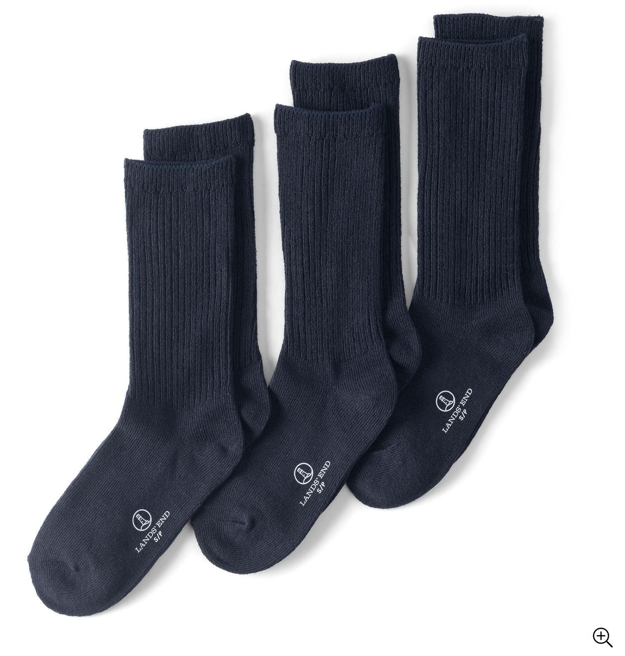 School Uniform Kids Basic Cotton Crew Socks (3-pack)