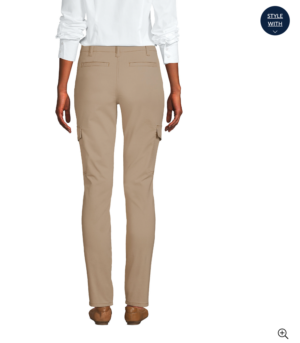 Women's Mid Rise Slim Cargo Knockabout Chino Pants