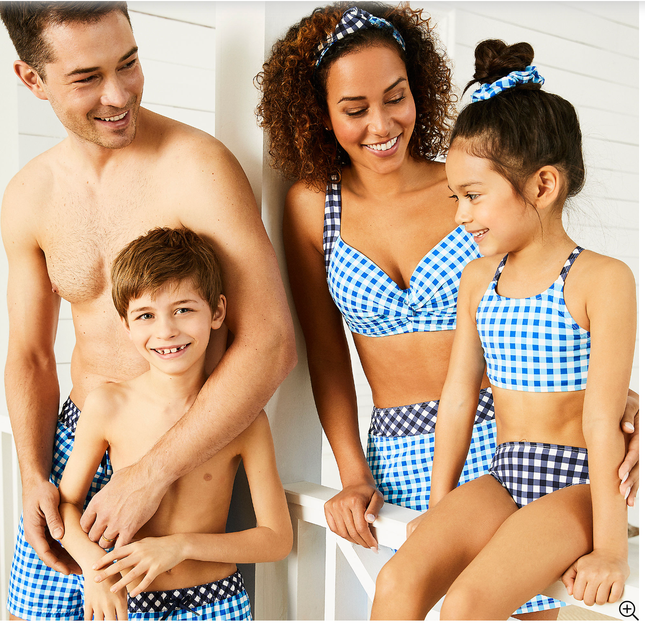 Draper James X Lands' End Men's 6" Print Volley Swim Trunks