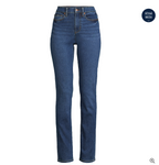Women's Recover High Rise Straight Leg Blue Jeans