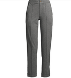 Women's Starfish High Rise Pintuck Straight Leg Elastic Waist Pull On Ankle Pants