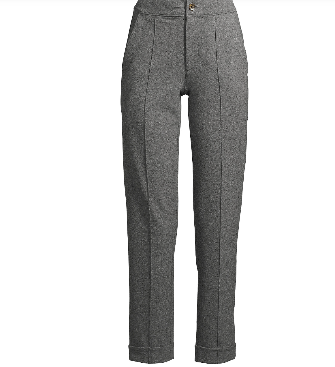 Women's Starfish High Rise Pintuck Straight Leg Elastic Waist Pull On Ankle Pants