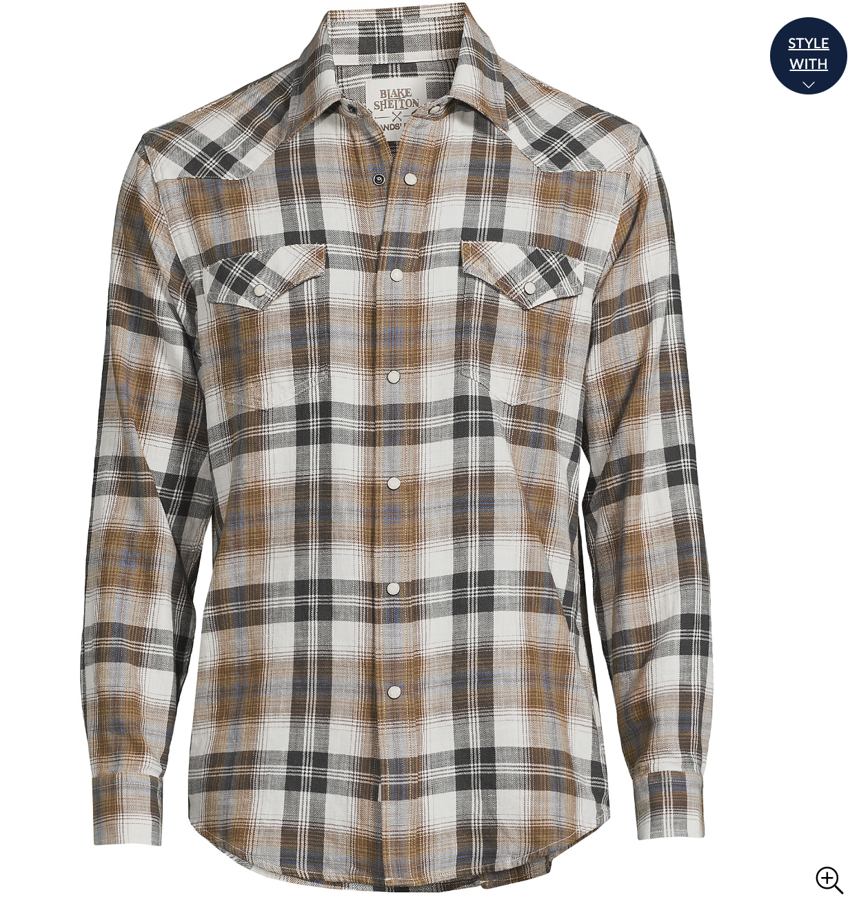 Blake Shelton x Lands' End Men's Traditional Fit Western Shirt