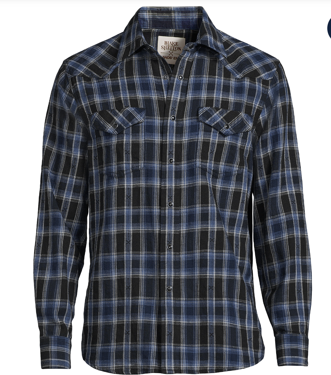 Blake Shelton x Lands' End Men's Traditional Fit Western Shirt