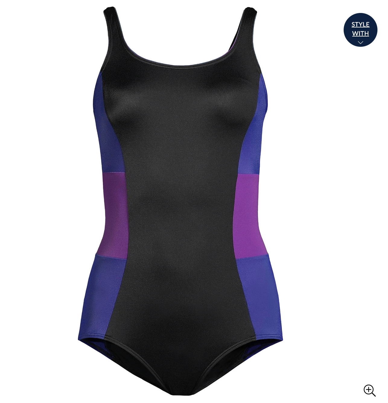 Women's Chlorine Resistant Scoop Neck Soft Cup Tugless Sporty One Piece Swimsuit